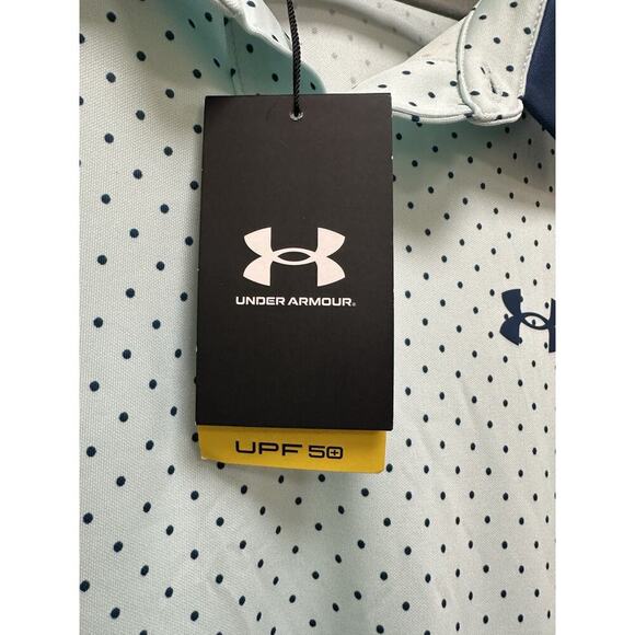 Under Armour Golf Men's UA Performance 3.0 Dot Printed Polo Shirt Size 2XL NWT - Picture 5 of 11